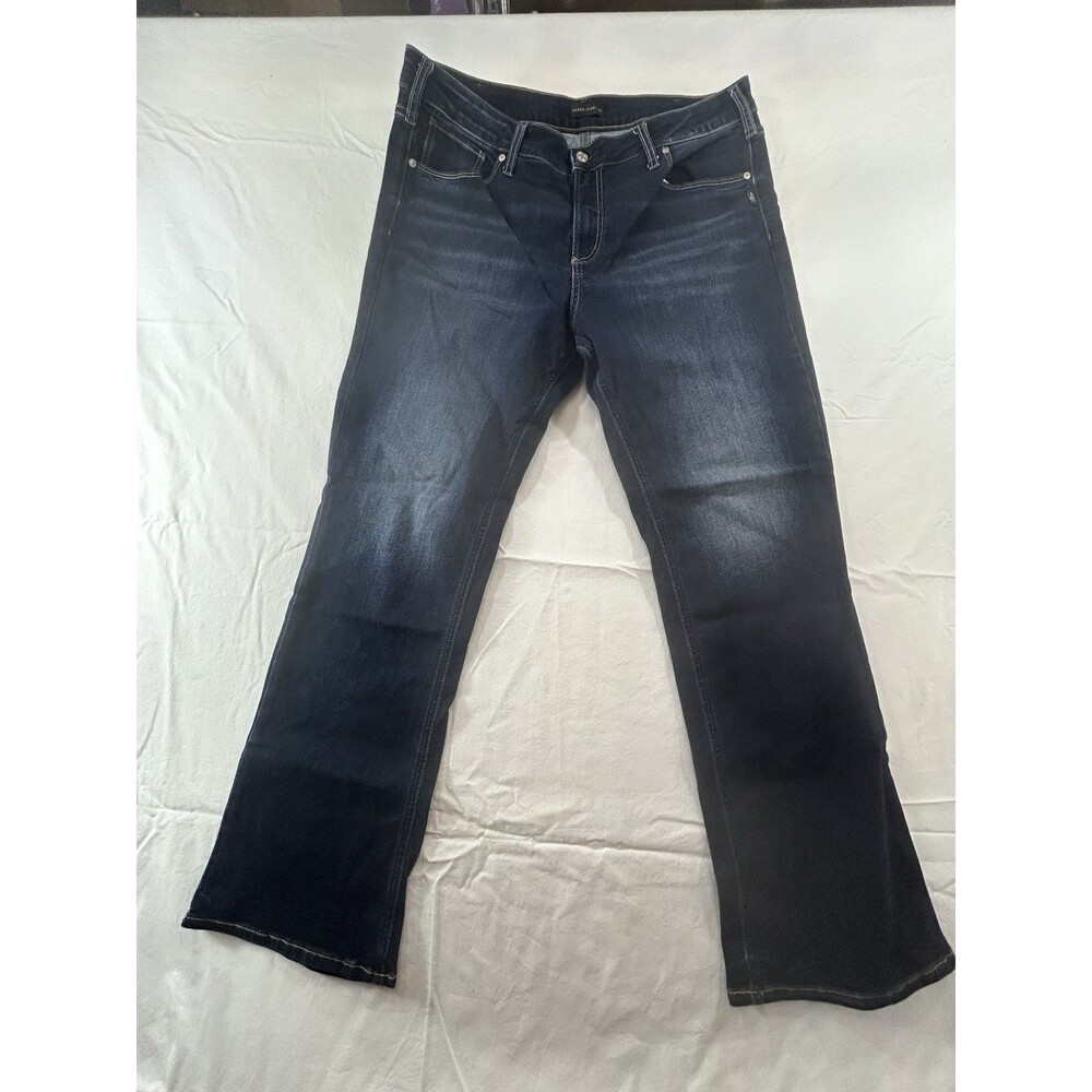 Silver Jeans Co Elyse Slim Straight Jeans 36W Mid Rise Denim 30.5 Inseam